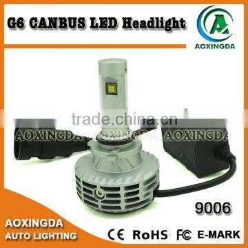 G6 7th G no error code LED headlight 9006 HB4 fanless all in one hotselling new led headlight