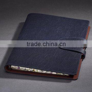 2014 Popular Leather Loose-leaf Metal Ring Diary photo-5