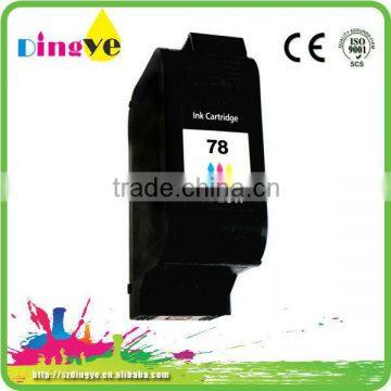 Remanufacturer Ink cartridge for hp 78 compatible recycle ink cartridge