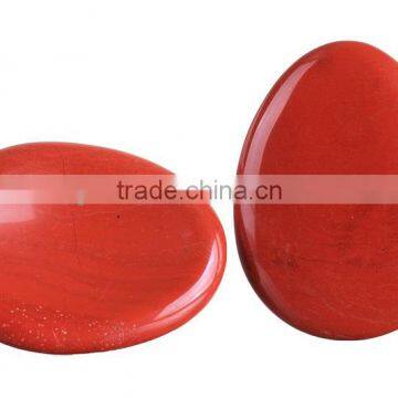 Wholesale Natural Red JASPER Worry Thumb Stone Hand Carved Crystal Gifts