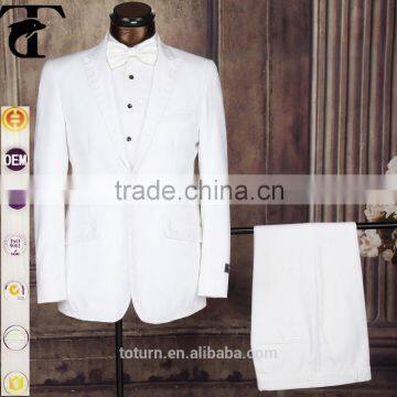 High Quality New Pattern High-end Men's Turkish Suits OEM Direct Manufacturer Formal Polyester White Wedding Dress Man Suits photo-3