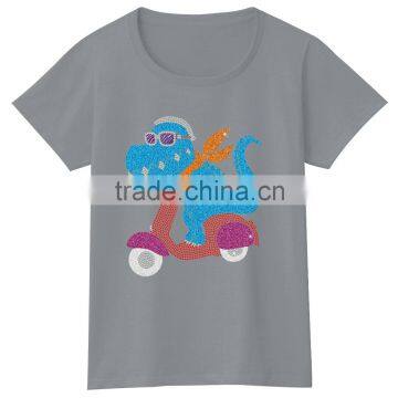 Cool Hippo Animals Custom Design Tshirt for Child photo-5