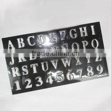 Factory Direct Sale OEM Plastic Letter Stencil Ruler in Stock office stationery supplies