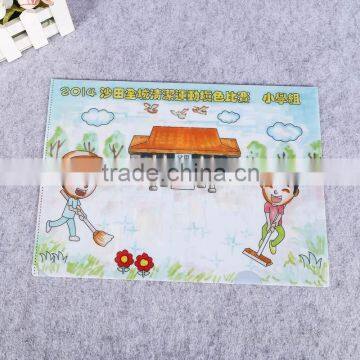 School Supplies Plastic pp l Shape File Folder Foldable Document Holder a5 Plastic File Holder