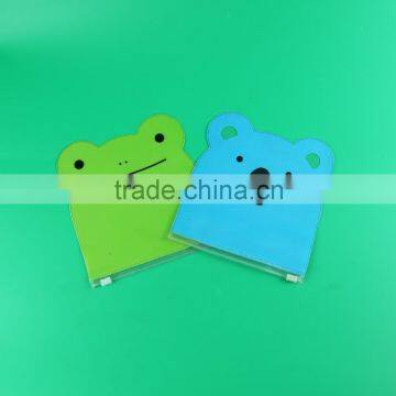 cute carton design pvc plastic coin bag, pvc slider zipper bag, waterproof pouch bag