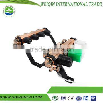 Brass Digital Floor Heating Manifold Gauge With Actuator Exhausting Valve in Good Quality photo-3