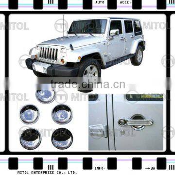 Chrome Car Door Handle Insert Cover For Jeep WRANGLER, Auto Accessories
