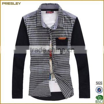 cheap price custom design shirts long sleeve flannel yarn dyed mens shirts