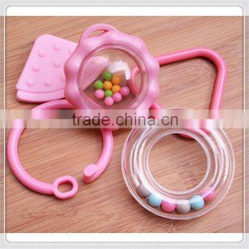 Shaking bell plastic baby rattle ring