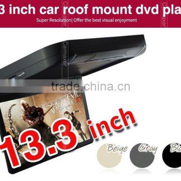 13.3inch Car Roof Mount Dvd Player Car Tft Lcd Roof Mounted Monitor tv Usb photo-2