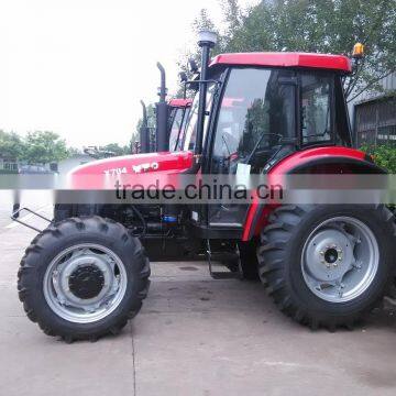 70 hp 4WD Farm Tractor With Implements:front End Loader,backhoe,log Trailer With Crane,dozer Blade