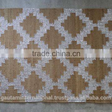 Melattic Pattern Jute Hemp Rugs