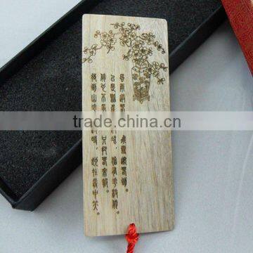 Promotion Classical Bookmarks(wood craft/wood gift in laser cut & engraving)