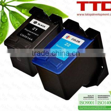 TTD Refurbished 21 22 Ink Cartridge C9351AA C9352AA for HP DeskJet 3910 3915 3930 3930V