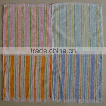 small cotton and polyester terry square towel