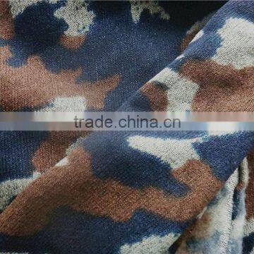 High Quality Warm Comfortable Printted Knitted Polyester Fabric