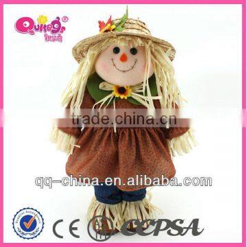 20" standing harvest scarecrow decoration