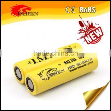 High Drain IMREN IMR 18650 3000mAh Battery /3000mah 35A 3.7V Rechargeble Battery/ IMR 18650 Batteries