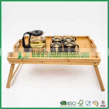 Cheap bamboo serving tray with legs