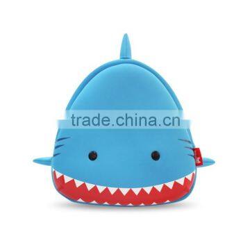 New Arrival Cute Shark Style Neoprene Children Cartoon Gift Bag Factory