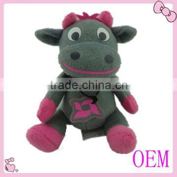 High quality plush animal toys with purple color