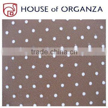 Flocking Organza Fabric for Holiday Decorations and Curtains