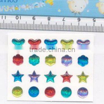 epoxy resin dome sticker