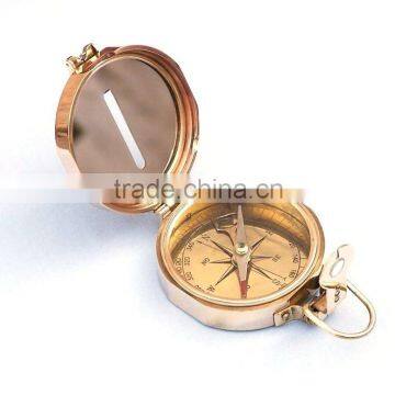 Nautical Solid Brass Clinometer Compass- Brass Pocket Compass 13430 photo-4