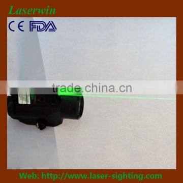 Gun mounted tactical Green laser sight and LED for glock and long rifle for military