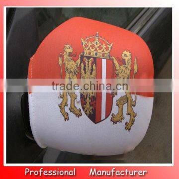 26*28cm Stretch fabric lancer car mirror cover with custom designs