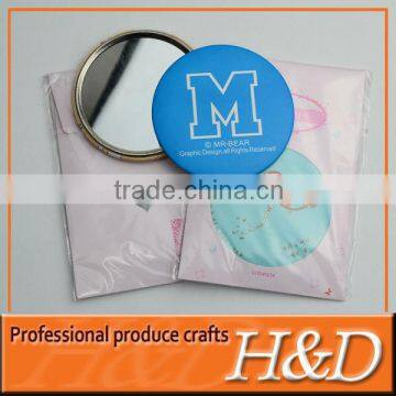 fashion women pocket mirror tin customized