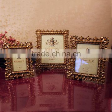 2015 new hot sale popular high quality wholesale resin photo frame for home decoration or wedding