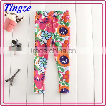 New arrival Europe and America fashion girls' pants kids cotton printing pants TR-P150