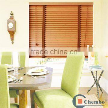 Dining room inside install bamboo blinds