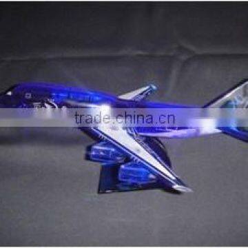 Fantastic K9 AAA Crystal Airplane Model for Decoration Office Home or Souvenire Gift photo-2
