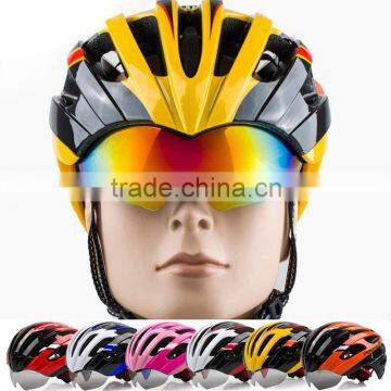 Attractive Designer Racing Bike Cycle Helmets Special Bike Helmet with Glasses