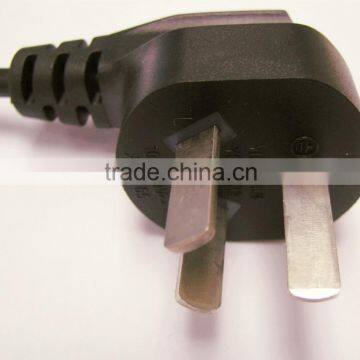 Chinese standard 3pin10A/ 250V china power cord plug