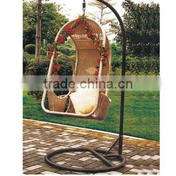 Morden rattan egg garden furniture hanging swinging hammock
