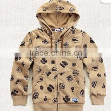 2015 Childrens fleece hooded jacket