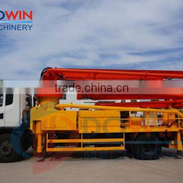 mini trailer concrete pump with boom /Dowin truck mounted concrete pump