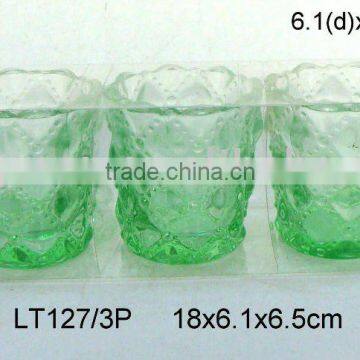 LT127/3P glass candle holder