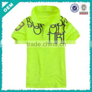 polo t shirt for kid boy, printed green t shirt for kid, short sleeve t shirt for kid good quality (lyt080027)