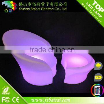 lluminated color changing outdoor Led sofa &LED pedal