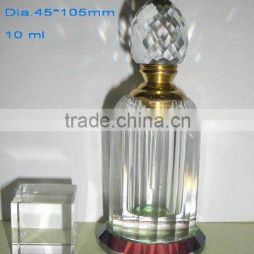 High Quality 10ml Crystal Body Perfume Bottle Glass Fragrance Bottle