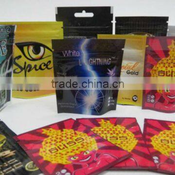 high quality platinum 3g herbal incense bag for packaging