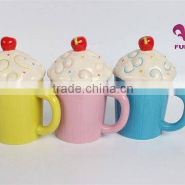 ice cream shape wholesale ceramic mugs