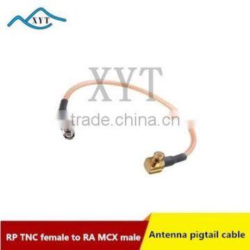 Factory Price RP TNC Female to RA MCX Male RG316 Low Loss RF Pigtail Cable Assembly
