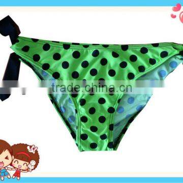 lumo bright Polka dots young lady swimwear bottoms bikini with side ties bow