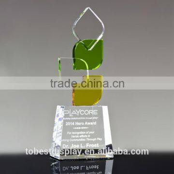 luxury high clear acrylic awards,acrylic trophy design,models acrylic trophy shenzhen factory