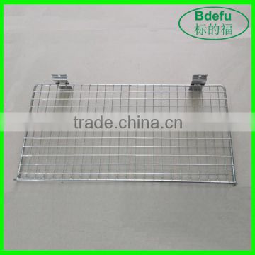 Chrome Plating Hanging Wire Mesh Shelf for Slatwall